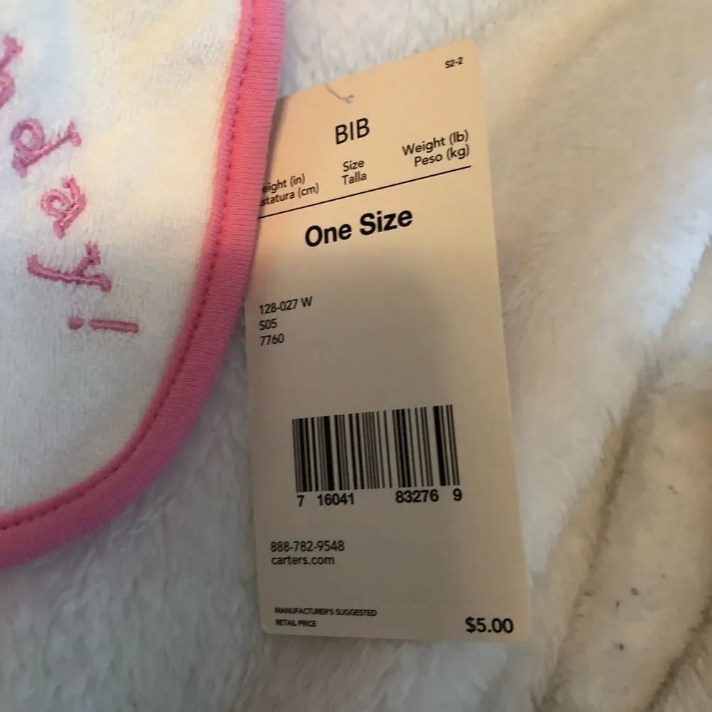 Carter's First Bday Bib - NWT